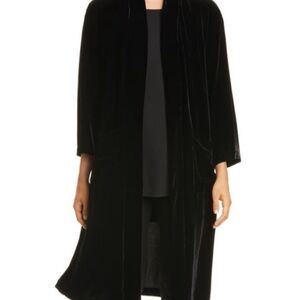 Eileen Fisher Black Velvet Women's jacket.